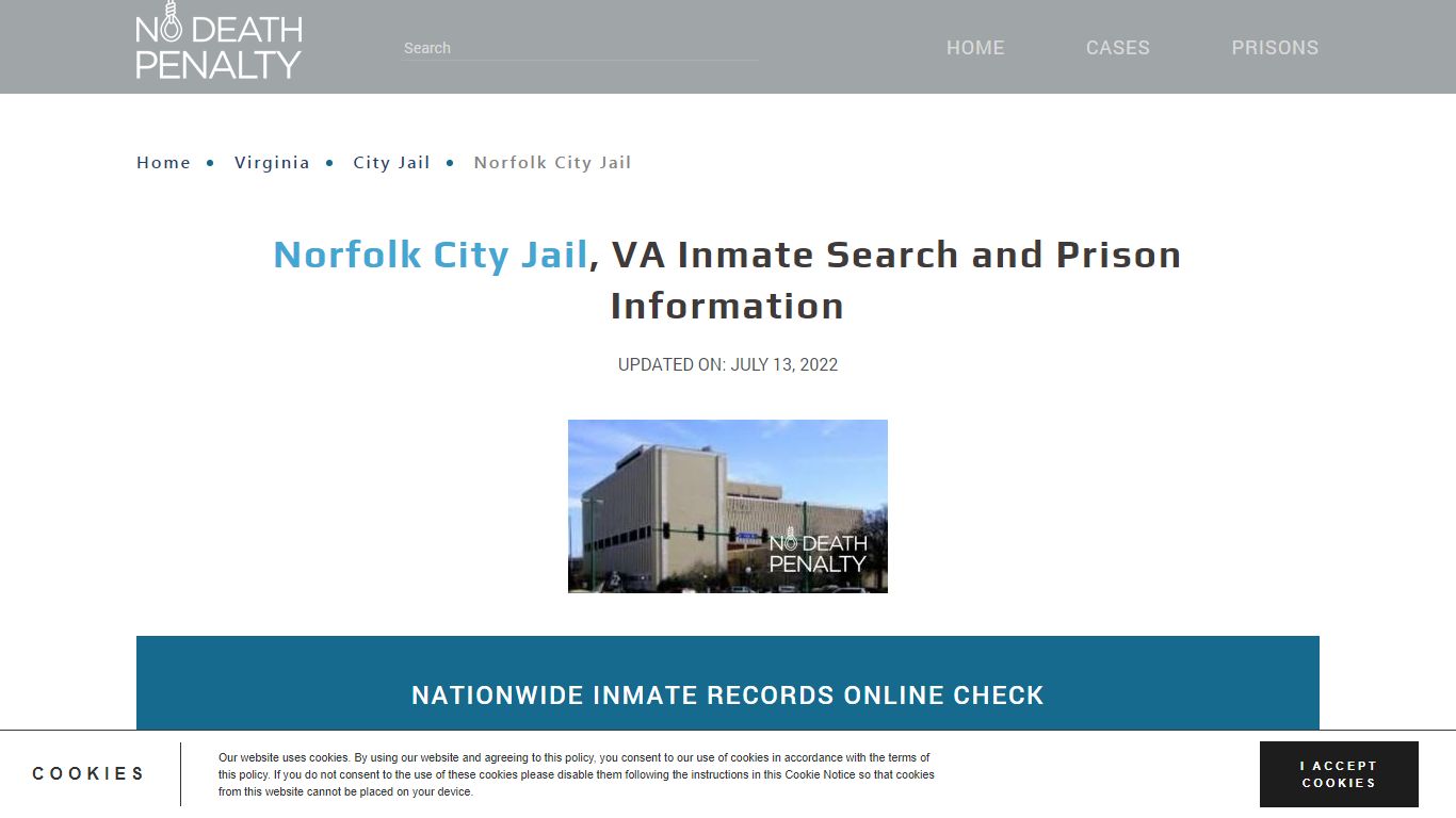 Norfolk City Jail, VA Inmate Search, Visitation, Phone no ...